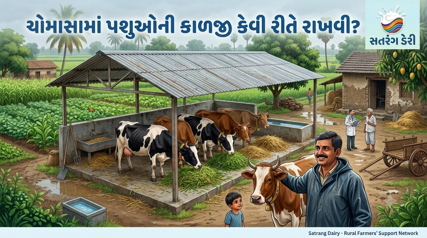 ચોમાસામાં પશુઓની કાળજી